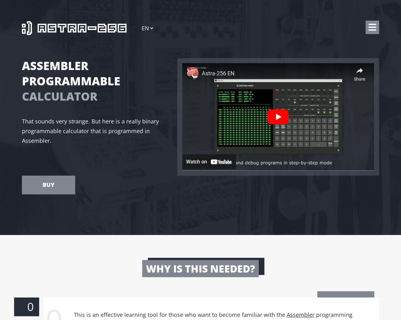 Изображение скриншота сайта - Как научиться программировать на Assembler? Игрушка для тех, кто хочет начать изучать Assembler.