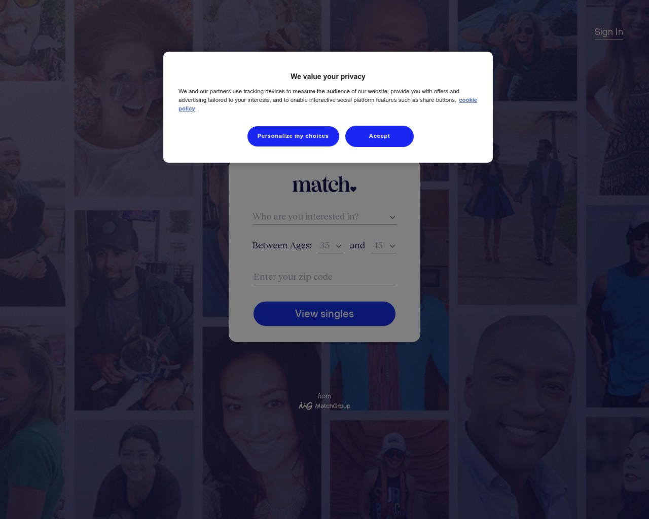 Match - Один з найстаріших та найвідоміших сайтів знайомств. Надає різні опції для пошуку.: