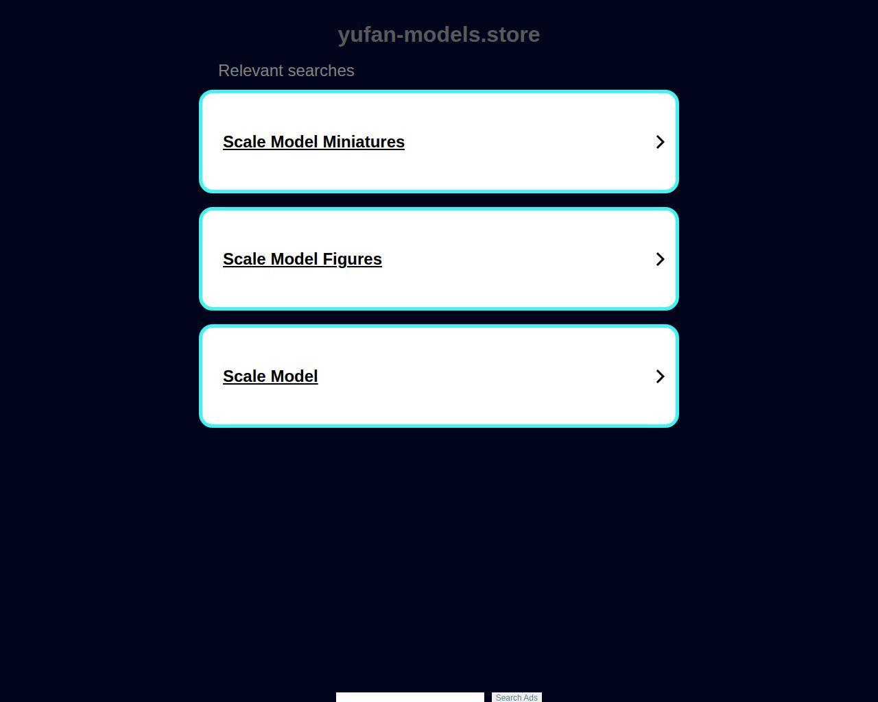 Yufan Models store - scale models and accessories.